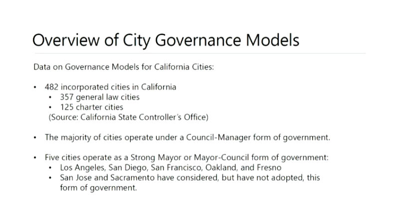 Fremont's New Charter City Advisory Committee Views And Discusses ...