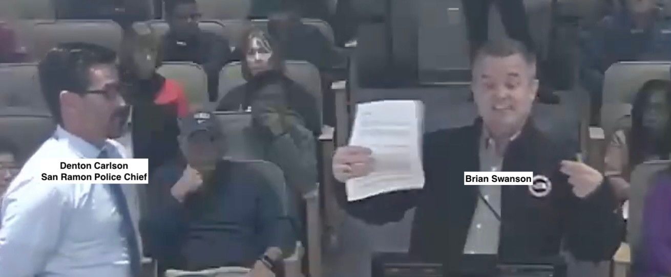 Brian Swanson and Denton Carlson Escorting Brian for speaking more than 3 mins