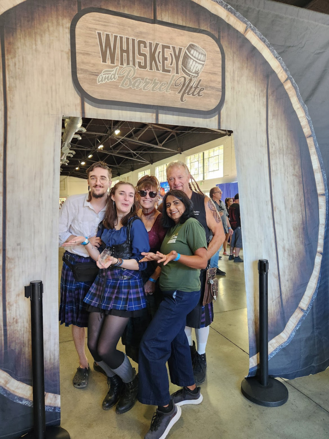 Reena Gupta with the Scottish games team