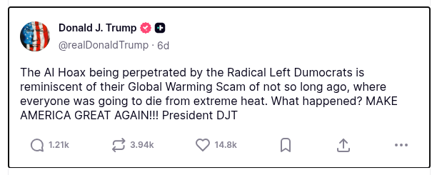 Truth Social Comment - Trump AI (2)
