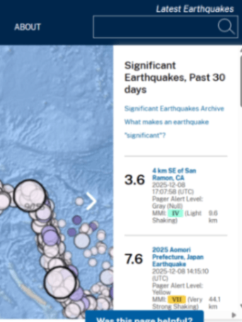 San Ramon, Japan Earthquake on Cover of Federal Website | City of San Ramon